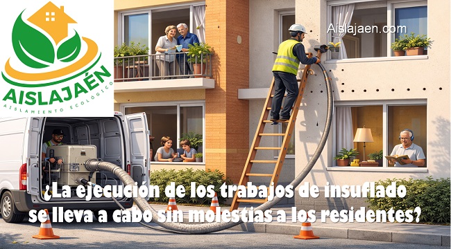 La ejecución de los trabajos de insuflado se lleva a cabo sin causar molestias a los residentes