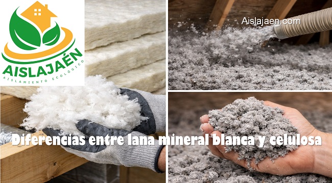 diferencias entre lana mineral blanca y celulosa